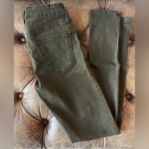 Just Black Olive High-Rise Skinny Jeans